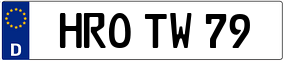 Truck License Plate